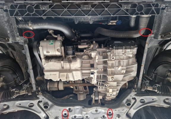 Aluminium Unterfahrschutz für Motor der Marke BAIC Beijing X75