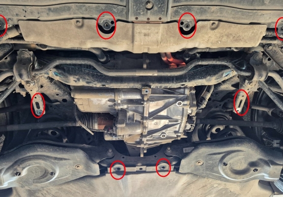 Hinterer Aluminium-Motorschutz für Elektromotor – Tesla Model 3 AWD