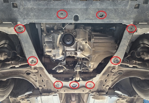 Aluminium Unterfahrschutz für Motor und Getriebe für den Dacia Sandero