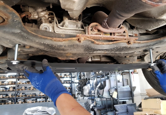 Aluminium Unterfahrschutz für Motor und Getriebe für den Volkswagen Bora
