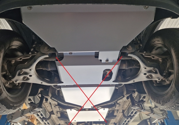 Unterer Aluminium-Kühlerschutz für den Volkswagen Amarok