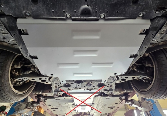Aluminium Unterfahrschutz für Motor der Marke Toyota Prius