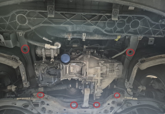 Unterfahrschutz für Motor der Marke Hyundai Tucson