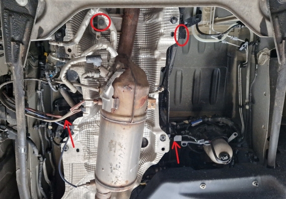 Unterfahrschutz für Katalysator/cat lock der Marke Renault Trafic