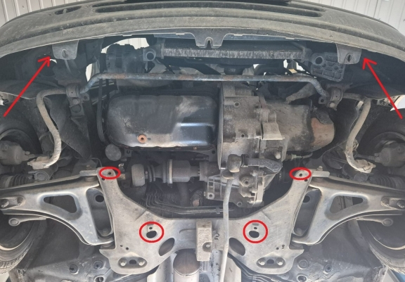 Unterfahrschutz für Motor der Marke Renault Twingo