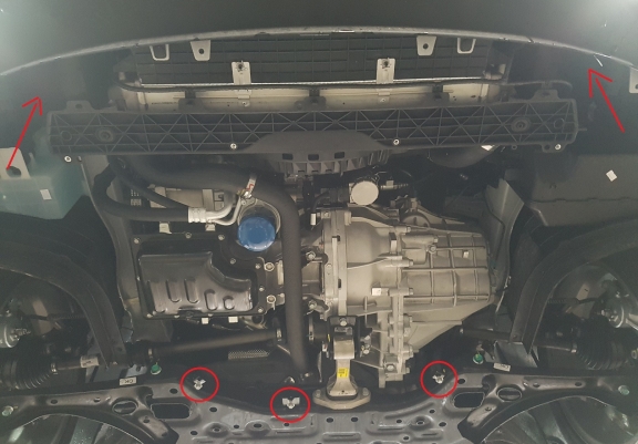 Aluminium Unterfahrschutz für Motor und Getriebe für den Hyundai i30