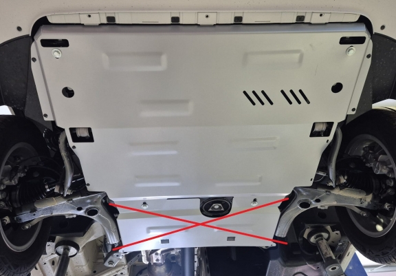 Aluminium Unterfahrschutz für Motor und Getriebe für den MAN Tge
