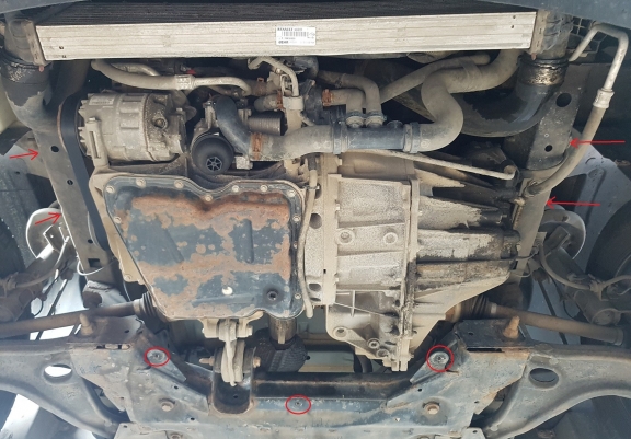 Aluminium  Unterfahrschutz Opel Movano 