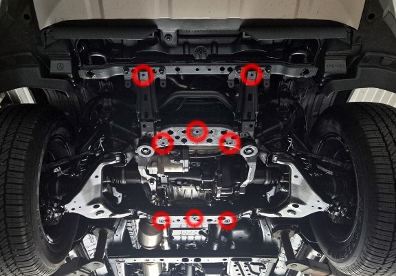 Unterfahrschutz für Motor der Marke Toyota Hilux