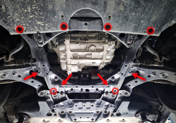 Unterfahrschutz für Motor der Marke Toyota BZ4X