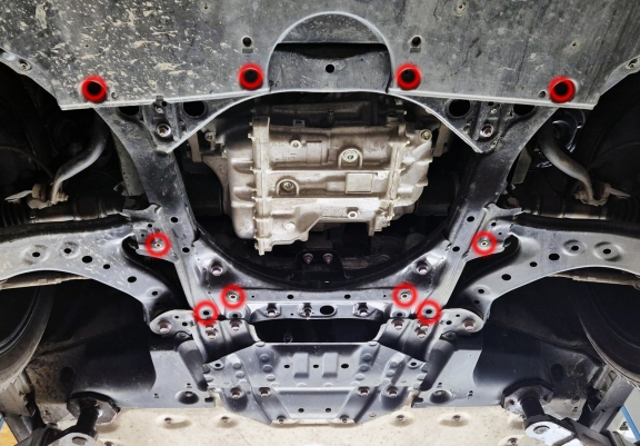 Unterfahrschutz für Motor der Marke Toyota BZ4X