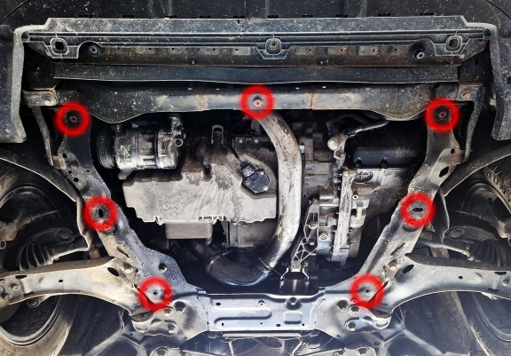 Aluminium Unterfahrschutz für Motor und Getriebe für den Volvo V60