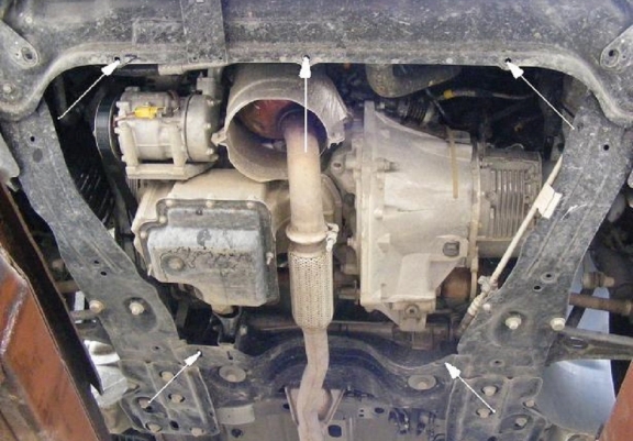 Unterfahrschutz für Motor und Getriebe aus Stahl für  Peugeot Expert