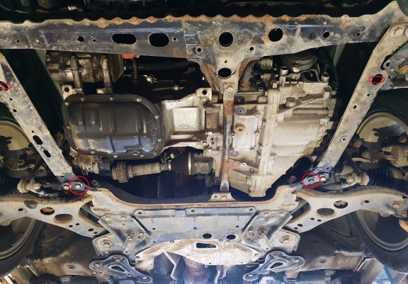 Aluminium Unterfahrschutz für Motor der Marke Toyota Corolla