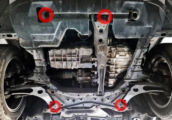 Unterfahrschutz für Motor der Marke Peugeot 4007