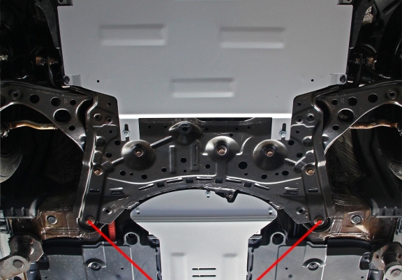 Aluminium Unterfahrschutz für Motor der Marke Toyota Corolla