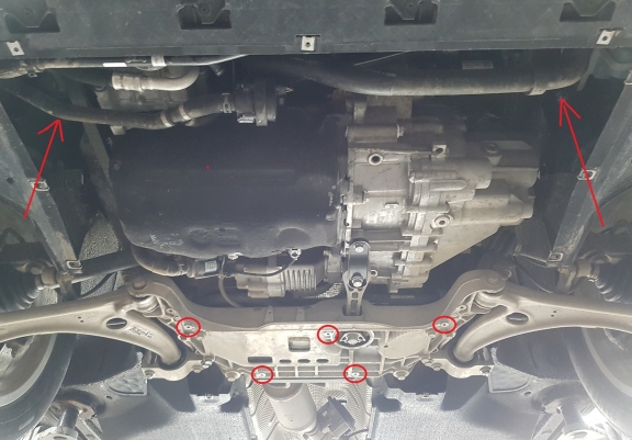 Unterfahrschutz für Motor der Marke Audi Q3