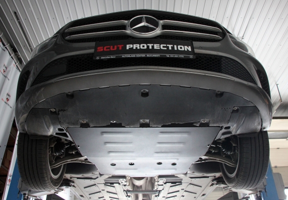 Unterfahrschutz für Motor der Marke Mercedes B-Class W247